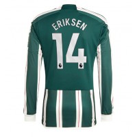 Camiseta Manchester United Christian Eriksen #14 Visitante Equipación 2023-24 manga larga